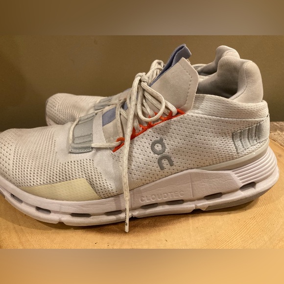 On Running Cloudnova Women's Running Shoes White / Glacier Sz-7.5 - Picture 2 of 13